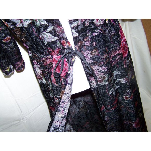 Xhileration Robe Kimono Dress Overcoat Maxi Asian Medium - Picture 3 of 5